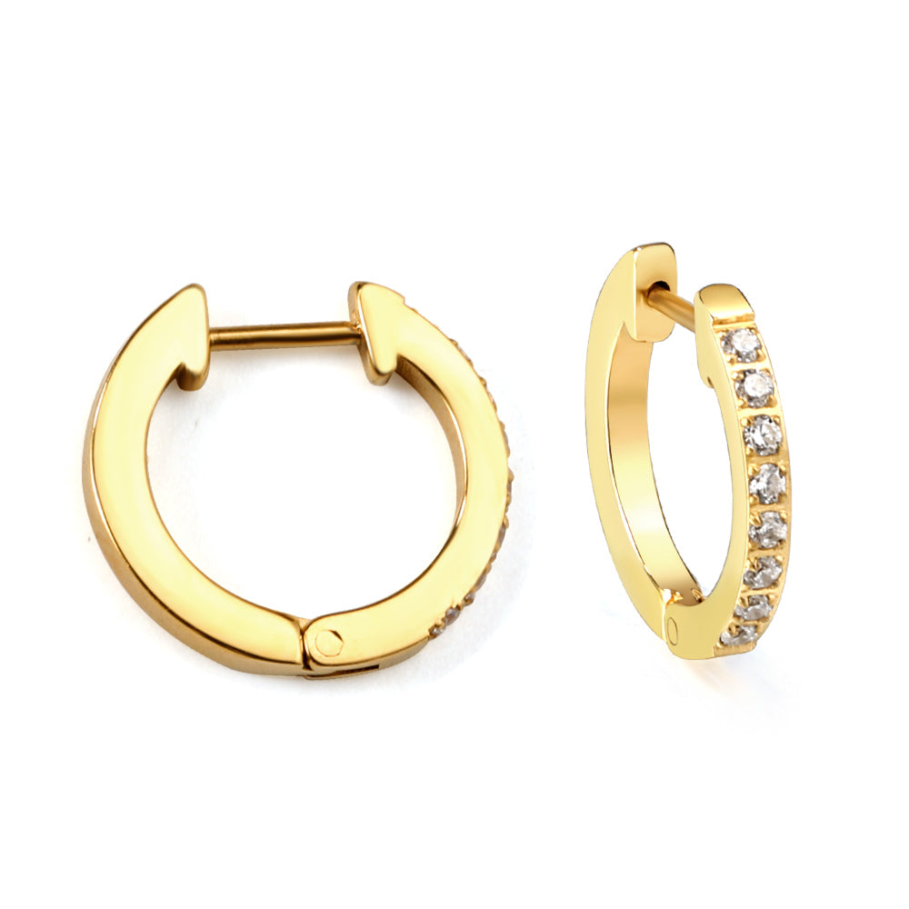Classic Crystal Hoops