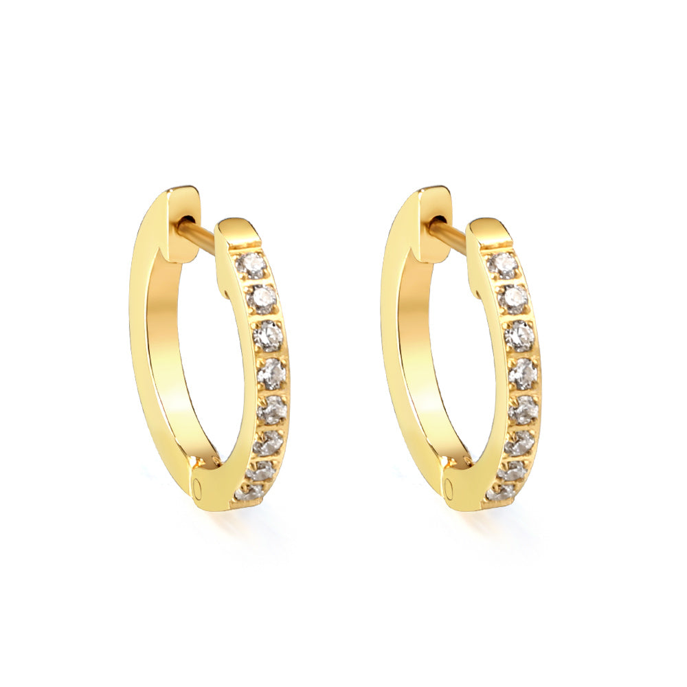 Classic Crystal Hoops