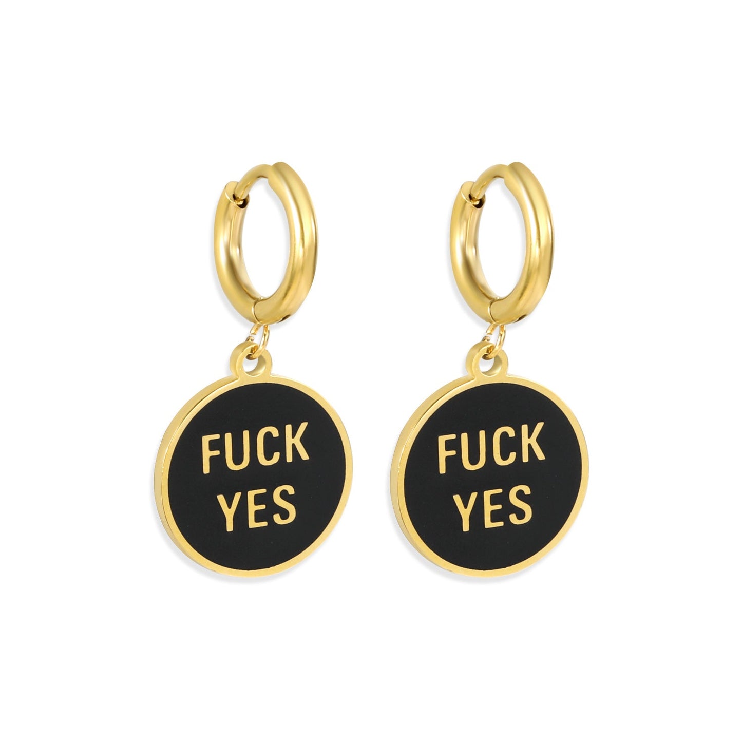 Fuck Yes Charm Earrings
