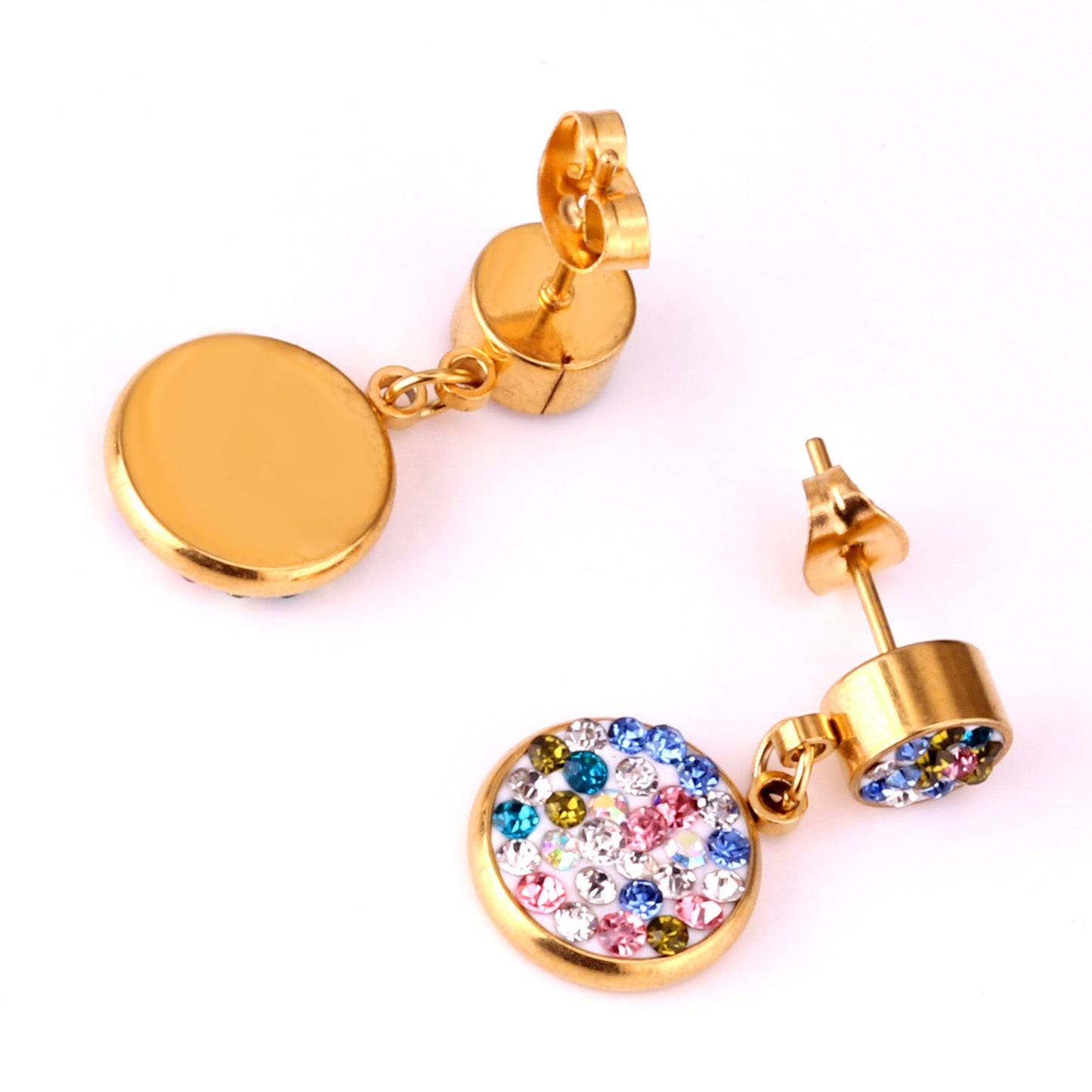 Aulala Multicolour Diamante Discoball Earring