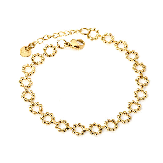 Aulala Daisychain Gold plated Bracelet