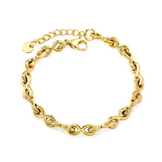 Aulala Figure 8 Gold plated Bracelet