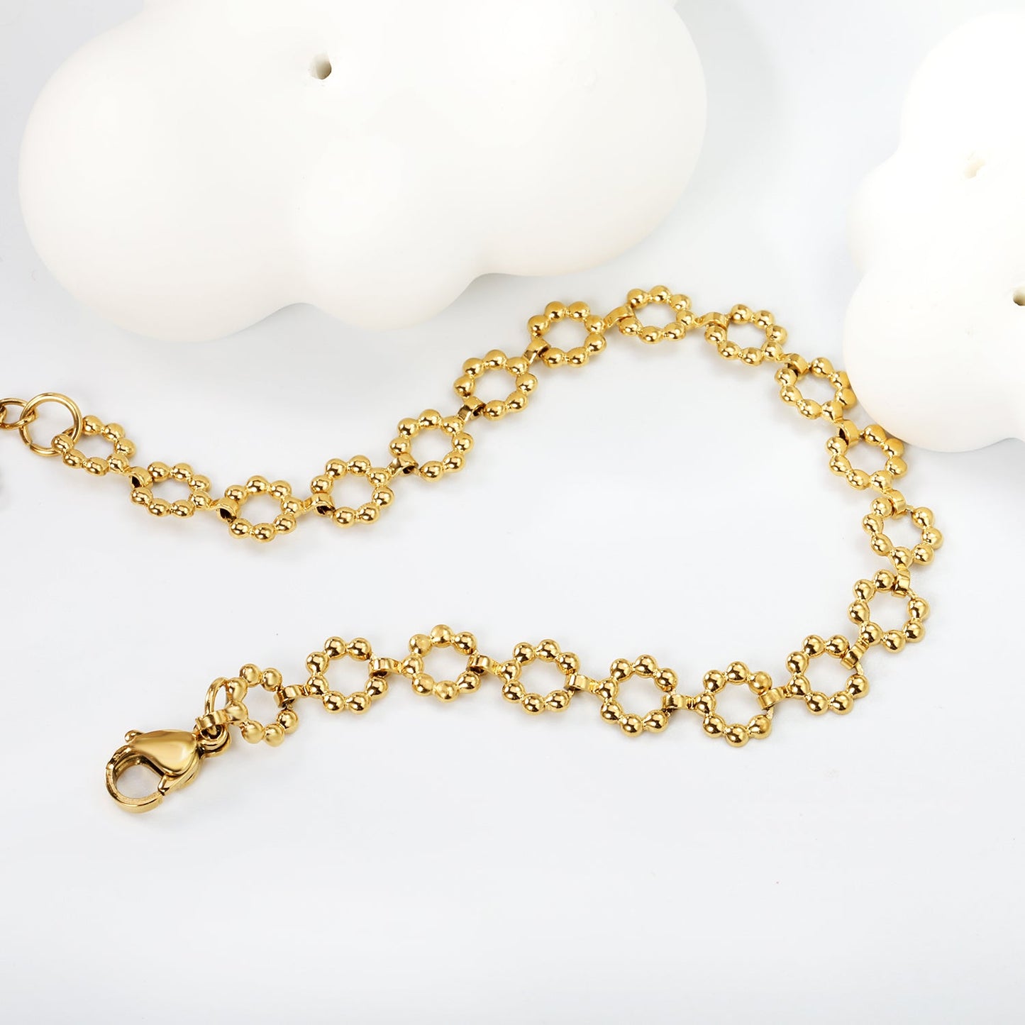 Aulala Daisychain Gold plated Bracelet