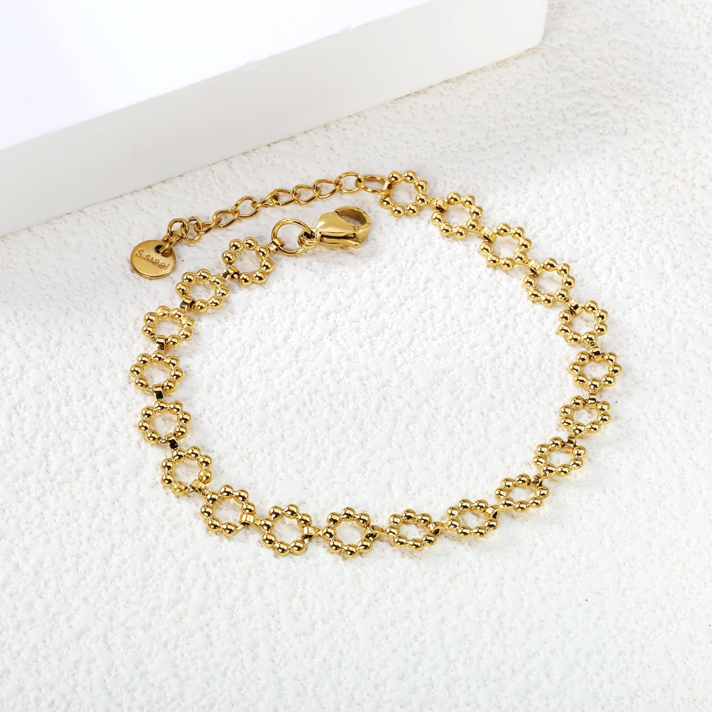 Aulala Daisychain Gold plated Bracelet