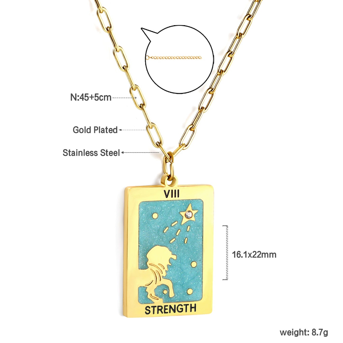 Aulala Tarot Pendant Strength