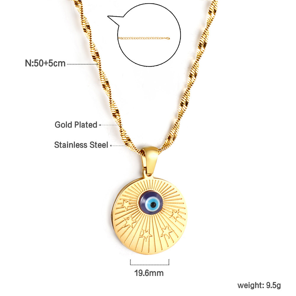 Aulala All Seeing Eye Gold plated Pendant