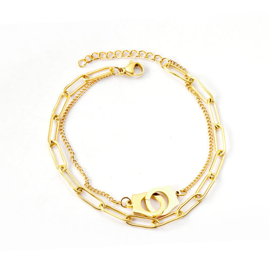 Aualala Cuffed Gold Plated Bracelet