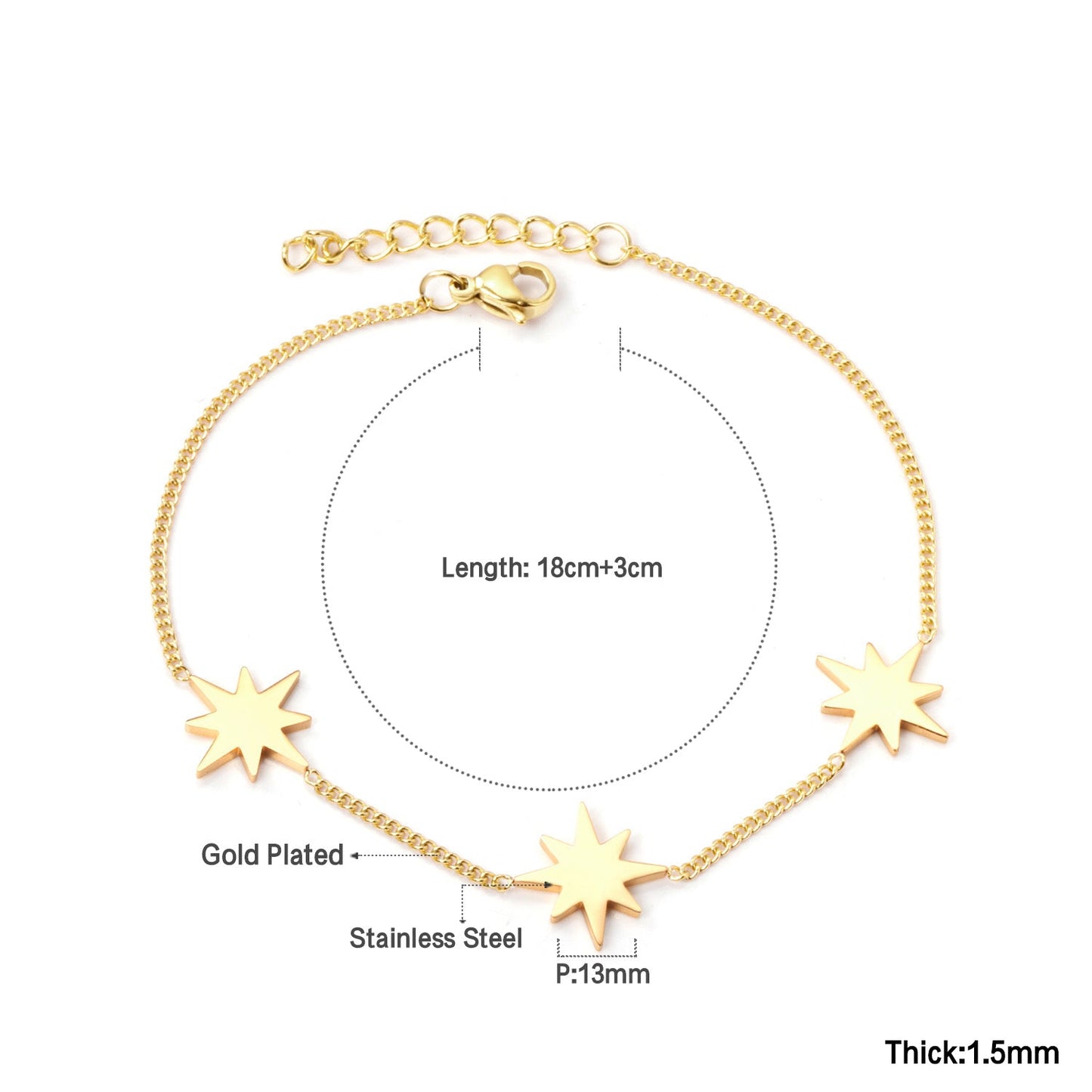 Aulala Goldstar Goldplated Bracelet